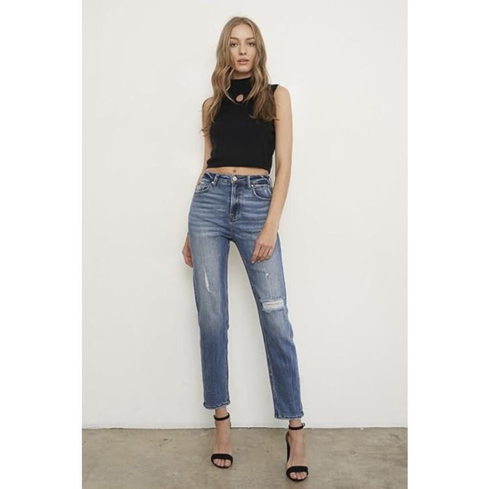 Insane Gene High Rise Girlfriend Jeans - P1032 - Size 5/26 - Picture 4 of 7